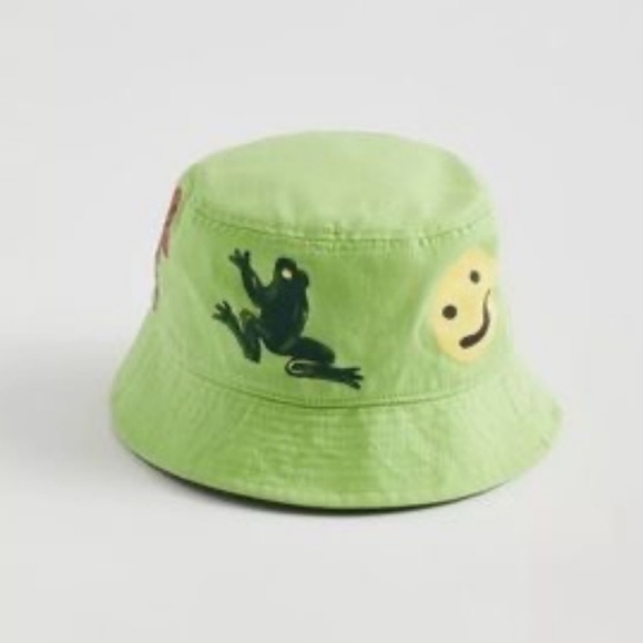 Accessories - (SOLD) Coney Island Picnic Neon Green Bucket Hat • Mint Condition